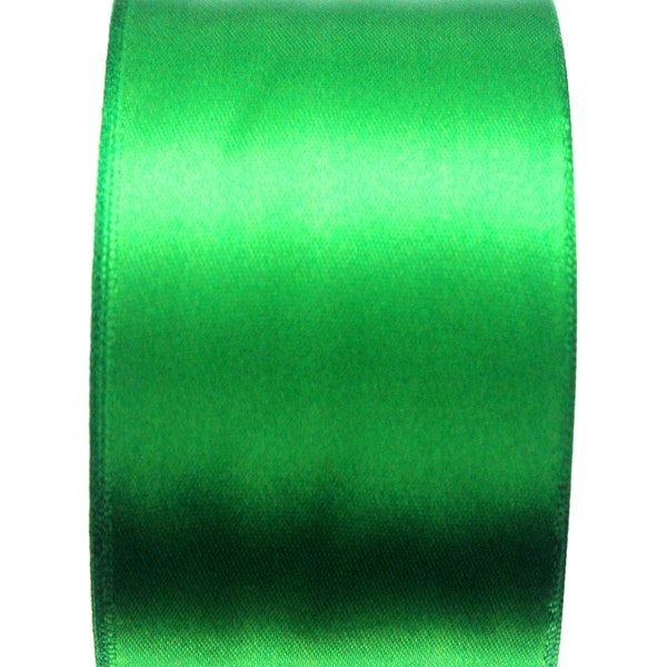 Grön Satinband 50mm 1m - Mallansglitter