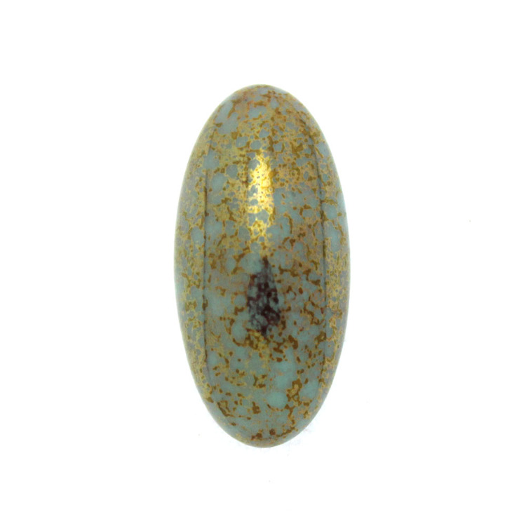 Opaque Aqua Teracota Bronze Athos Par Puca 20x10x6mm 1st