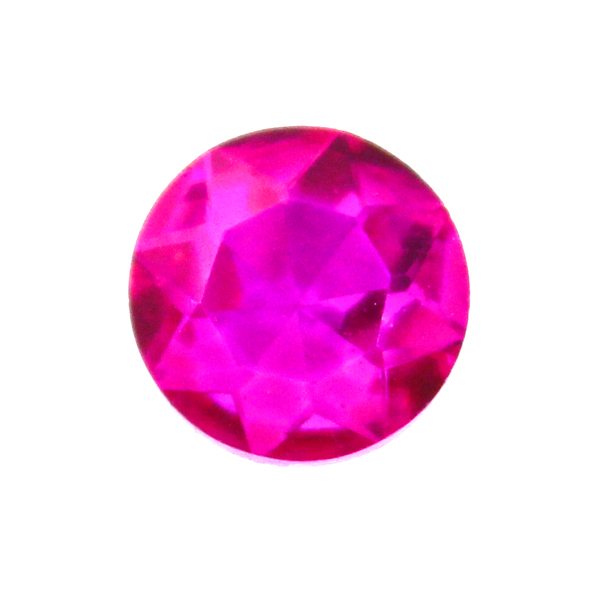 Hot Pink Kinesisk Round Stone 8mm 4st
