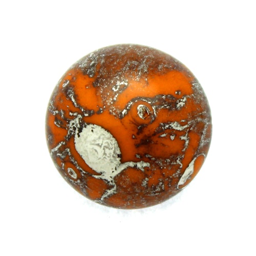 Opaque Hyacinth Patina Silver Cabochon Par Puca 18mm 1st