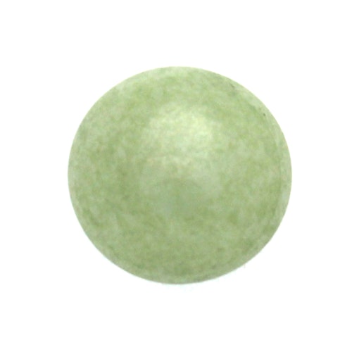 Opaque White Mint Luster Cabochon Par Puca 18mm 1st