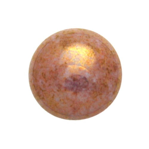 Opaque White Vega Luster Cabochon Par Puca 25mm 1st