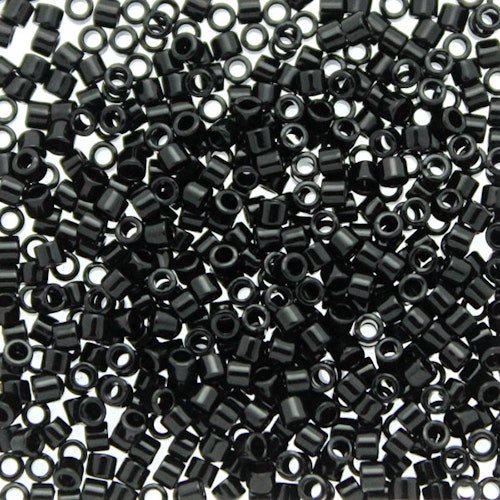 Opaque Black DBM-0010 Delicas 10/0 5g