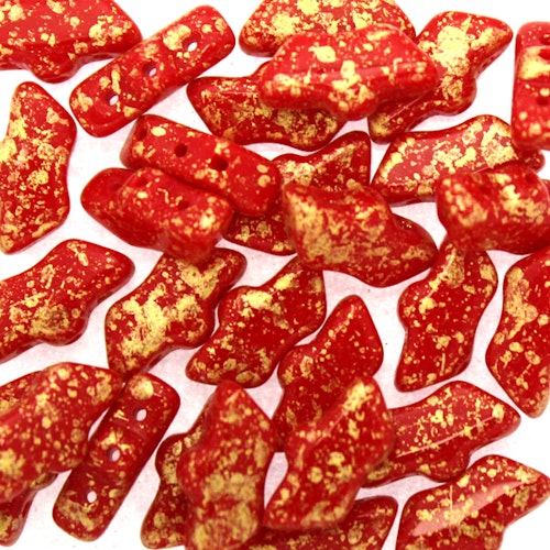 Opaque Red Gold Splash Delos 10g