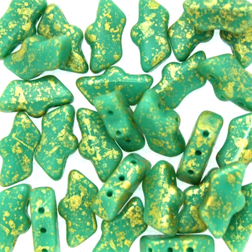 Green Turqoise Gold Splash Delos 10g