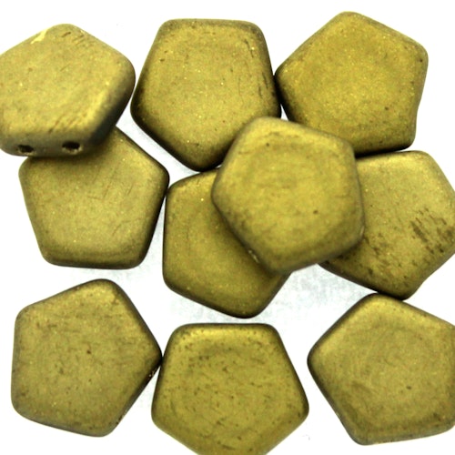 Crystal Amber Full Matted Pego Bead 10mm 10st