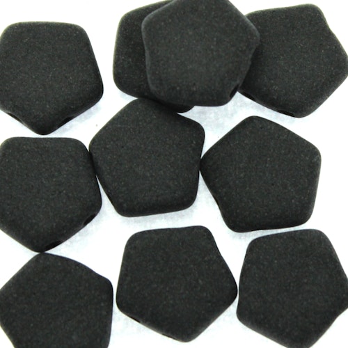 Jet Matted Pego Bead 10mm 10st