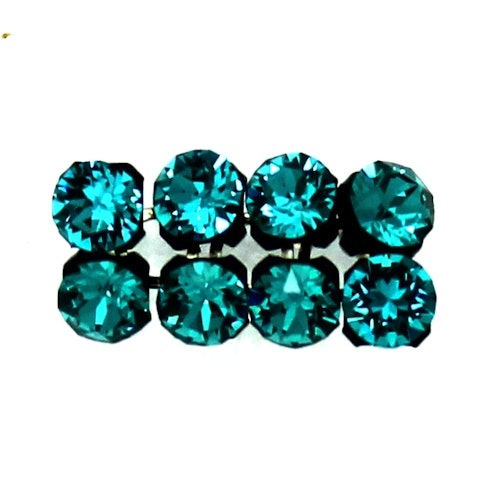 Blue Zircon Black Swarovski Crystal Mesh 3mm 8st