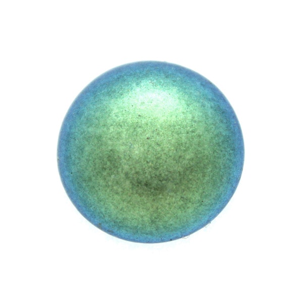 Polychrome Aqua Teal Cabochon Par Puca 18mm 1st