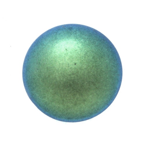 Polychrome Aqua Teal Cabochon Par Puca 25mm 1st