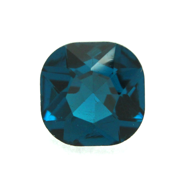 Teal Kinesisk Strass Cushion Square 12mm 2st
