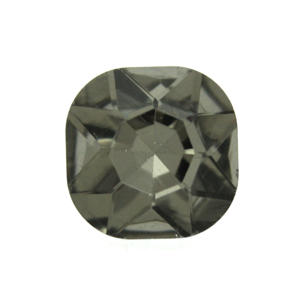 Black Diamond Kinesisk Strass Cushion Square 12mm 2st