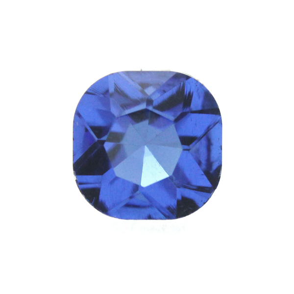 Sapphire Kinesisk Strass Cushion Square 12mm 2st