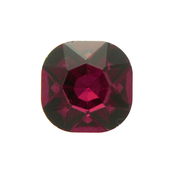 Wine Kinesisk Strass Cushion Square 12mm 2st