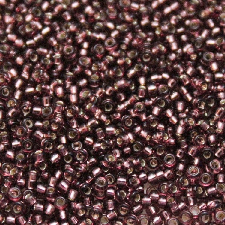 Silverlined Dark Amethyst 15-0013 Miyuki Seedbeads 15/0 5g