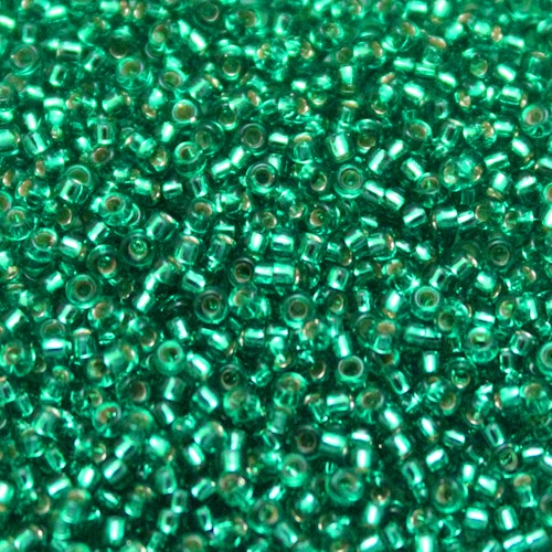 Silverlined Emerald 15-0017 Miyuki 15/0 5g