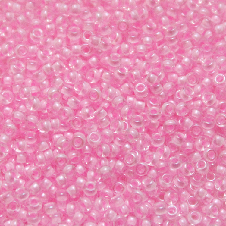 Pink Lined Crystal 15-0207 Miyuki 15/0 5g