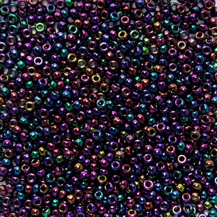 Metallic Dark Plum Iris 15-0454 Miyuki Seedbeads 15/0 5g