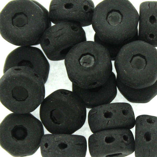Jet Matted Octo Beads 10g
