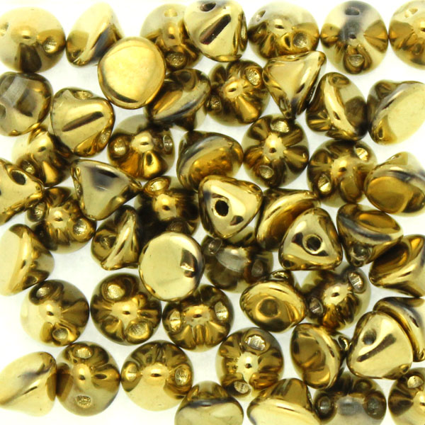 Crystal Amber Full Button Bead 50st