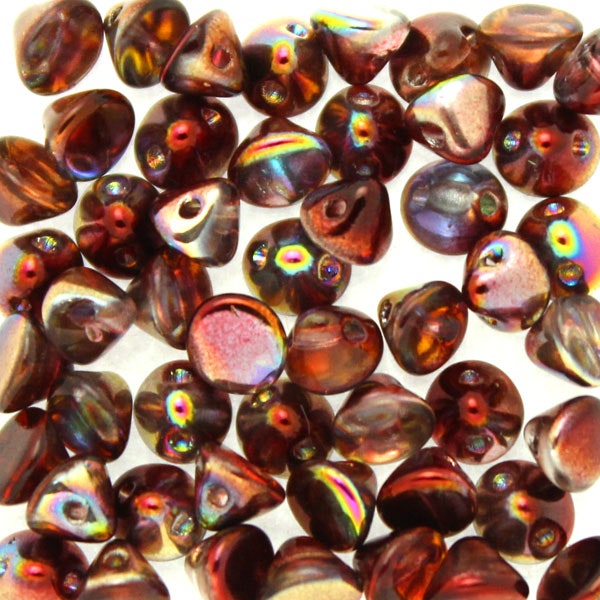 Crystal Magic Wine Button Bead 50st