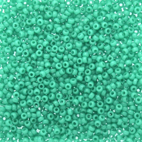 Opaque Turquoise Green 15-0412 Miyuki 15/0 5g
