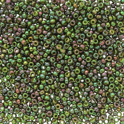 Opaque Golden Olive Luster 15-1897 Miyuki Seedbeads 15/0 5g