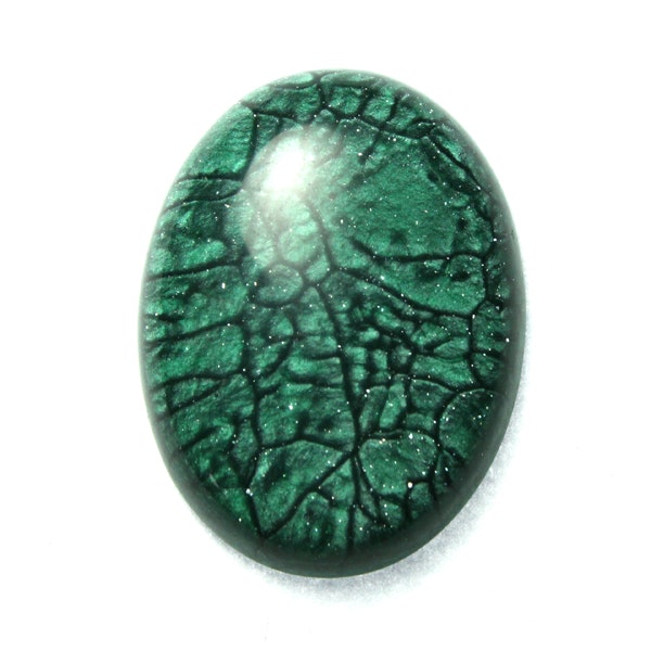 Dark Green Resincabochon 40x30mm 1st