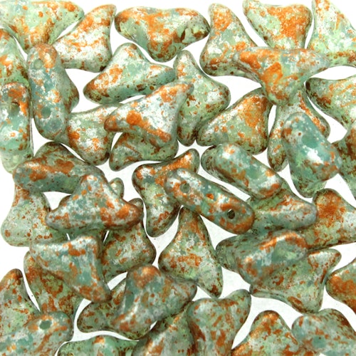 Green Aqua Opal Tweedy Copper Helios 10g