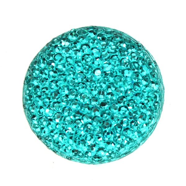 Turquoise Resincabochon Strass 25mm 1st
