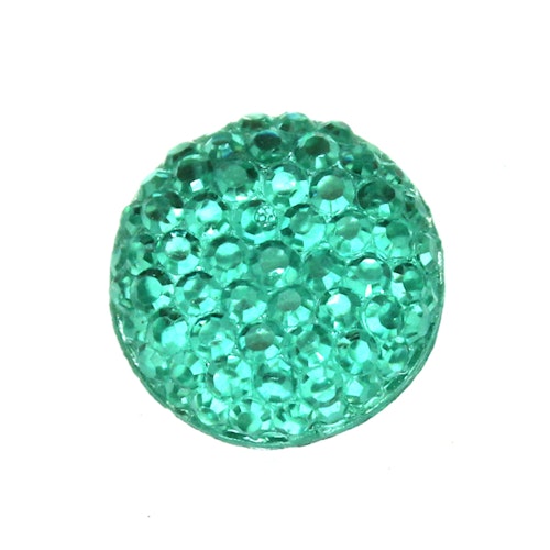 Sea Green Resincabochon Strass 12mm 1st