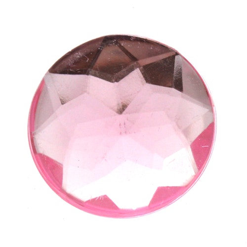 Pink Acrylcabochon Facetterad 25mm 1st