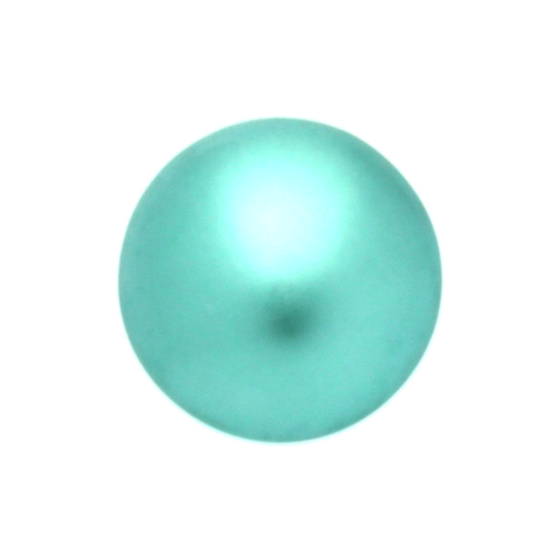 Green Turquoise Pearl Cabochon Par Puca 14mm 1st