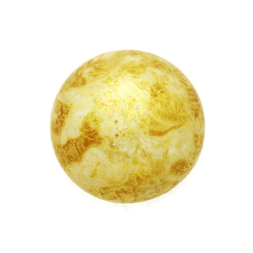 Opaque Beige Spotted Cabochon Par Puca 18mm 1st