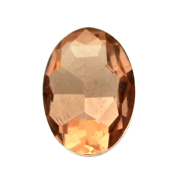 Peach Kinesisk Strass Oval 14x10mm 3st