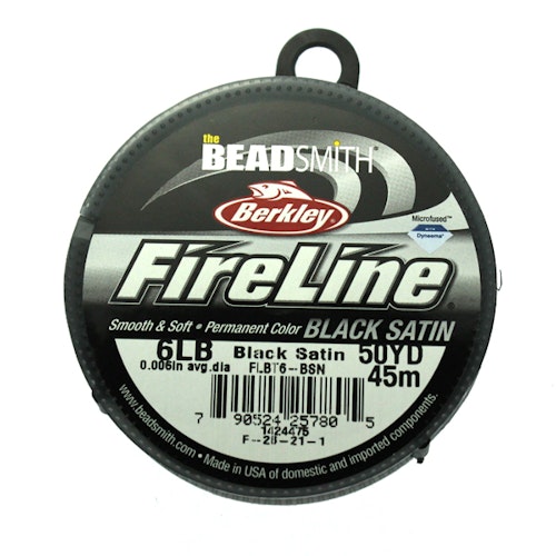 Fireline 6LB Black Satin 45m
