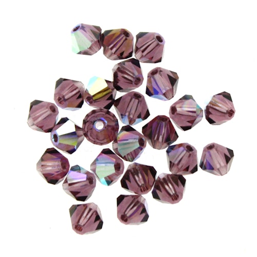 Amethyst AB Preciosa Bicone 4mm 144st