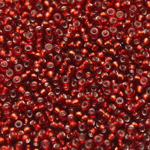 Silverlined Ruby 15-0011 Miyuki Seedbeads 15/0 5g