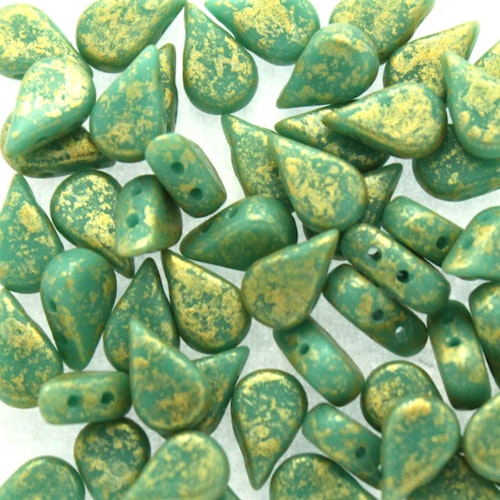 Green Turquoise Gold Splash Amos 10g