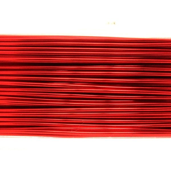 Red Artistic Wire 24 Gauge/0,51mm 20yd/18,2m