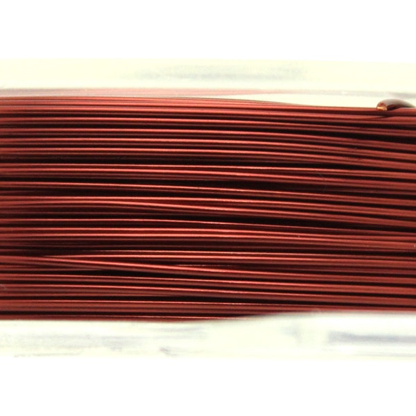 Burgundy Artistic Wire 24 Gauge/0,51mm 20yd/18,2m