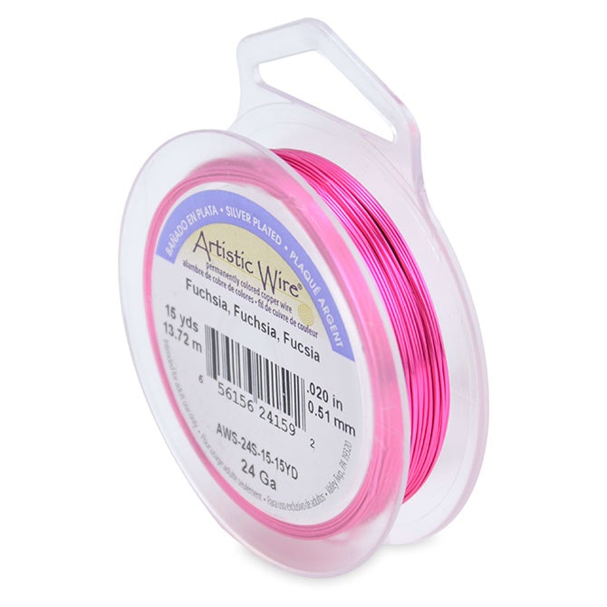 Fuchsia SP Artistic Wire 24 Gauge/0,51mm 15yd/13,7m