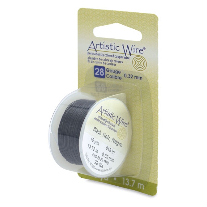 Black Artistic Wire, 28 Gauge/0,32mm 15yd/13,7m