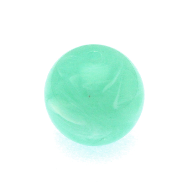 Milky Mint Green Rund Acrylpärla 18mm 1st