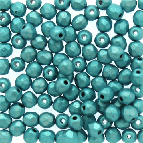 Metalust Turquoise Fire Polish 3mm 100st