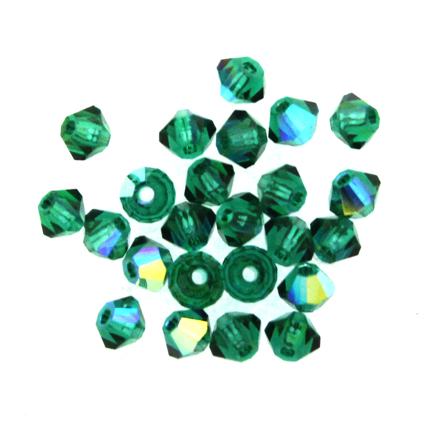 Emerald AB Preciosa Bicone 3mm 24st