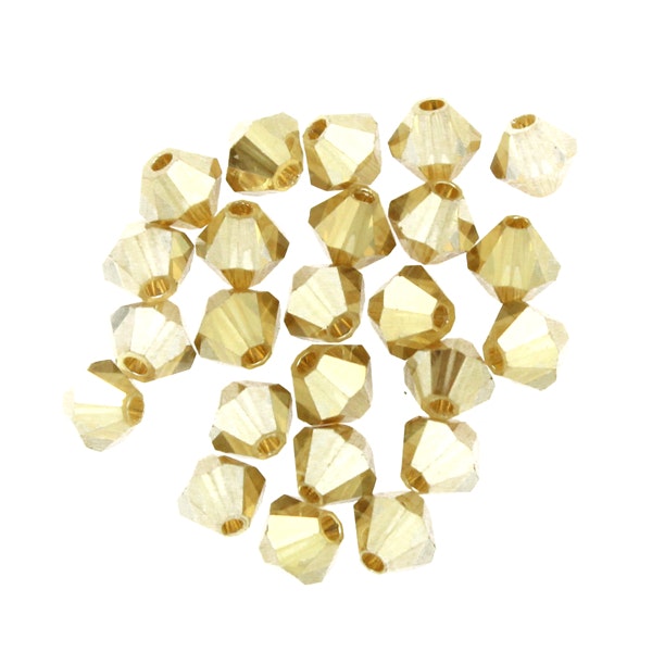 Crystal Golden Flare Full Preciosa Bicone 4mm 144st