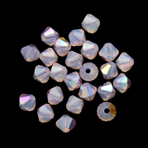 Rose Opal AB Preciosa Bicone 4mm 144st