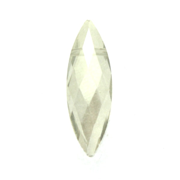 Crystal Gray Luster Facetterad Navette 22x7mm 1st