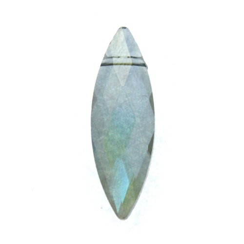 Crystal Blue Luster Facetterad Navette 30x10mm 1st